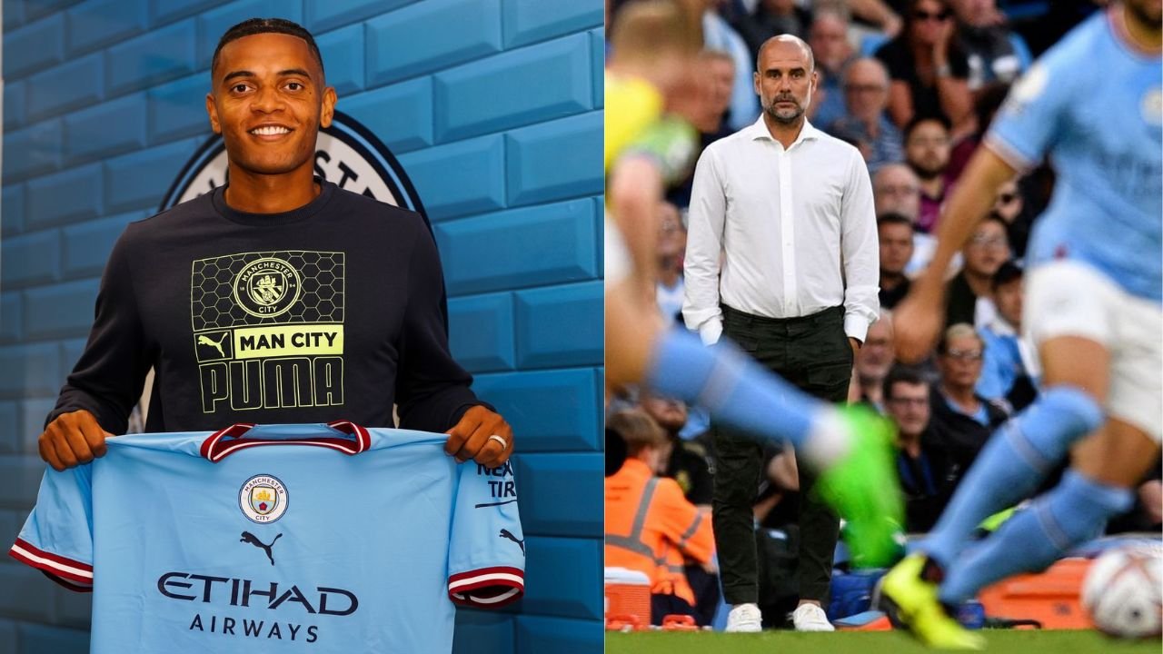 Manuel Akanji and Pep Guardiola